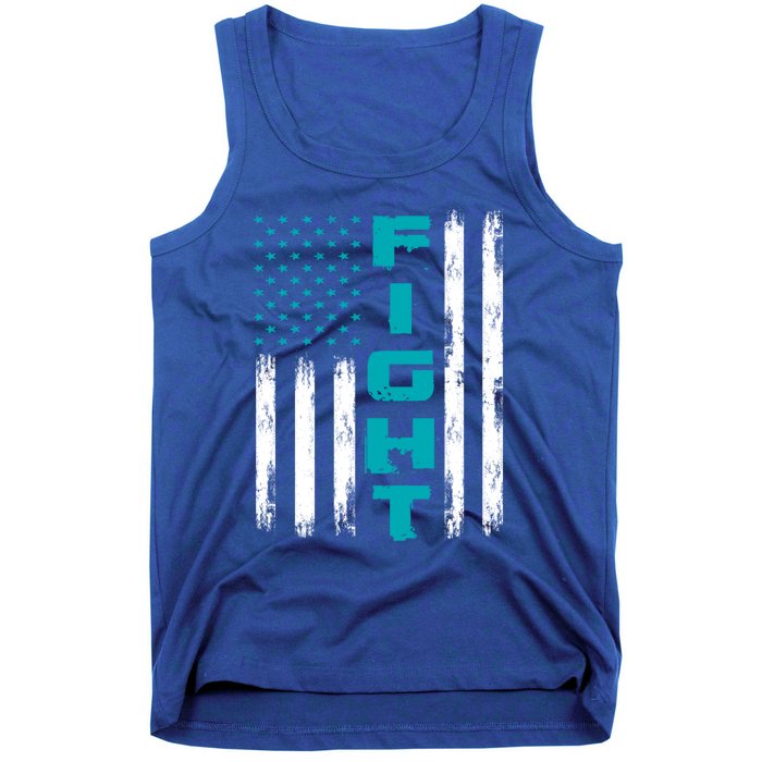 Fight Ptsd American Flag Ptsd Awareness Gift Tank Top