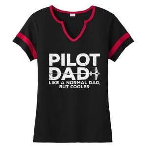 Funny Pilot Art For Dad Men Aviation Airplane Aircraft Pilot Ladies Halftime Notch Neck Tee