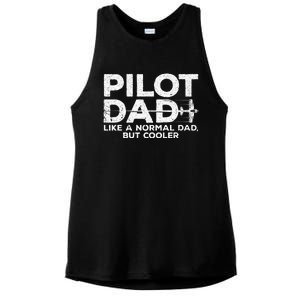 Funny Pilot Art For Dad Men Aviation Airplane Aircraft Pilot Ladies PosiCharge Tri-Blend Wicking Tank