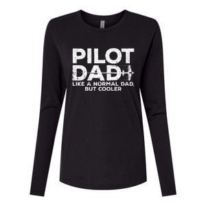 Funny Pilot Art For Dad Men Aviation Airplane Aircraft Pilot Womens Cotton Relaxed Long Sleeve T-Shirt