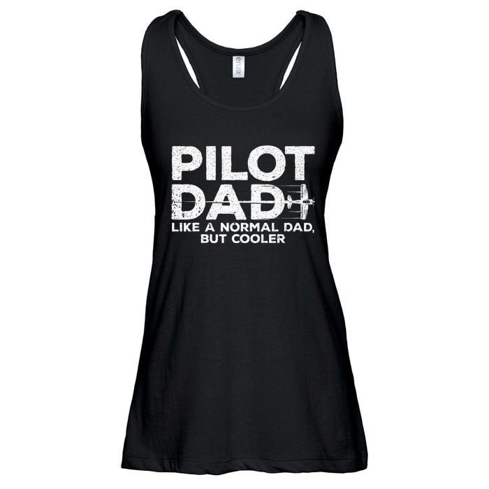 Funny Pilot Art For Dad Men Aviation Airplane Aircraft Pilot Ladies Essential Flowy Tank