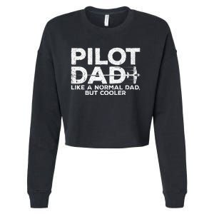 Funny Pilot Art For Dad Men Aviation Airplane Aircraft Pilot Cropped Pullover Crew