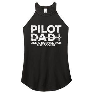 Funny Pilot Art For Dad Men Aviation Airplane Aircraft Pilot Women's Perfect Tri Rocker Tank