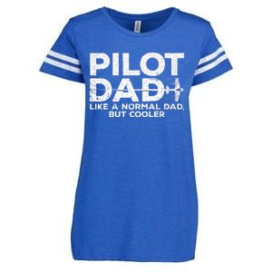 Funny Pilot Art For Dad Men Aviation Airplane Aircraft Pilot Enza Ladies Jersey Football T-Shirt