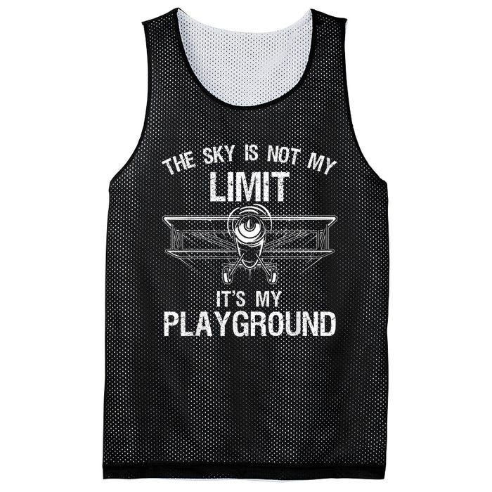 Funny Pilot Art For Men Women Airplane Pilot Aviation Mesh Reversible Basketball Jersey Tank