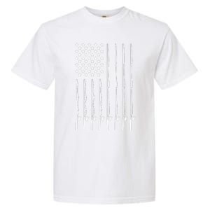 Fishing Pole American Flag Patriotic Outdoorsman Garment-Dyed Heavyweight T-Shirt