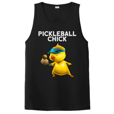 Funny Pickleball Art For Women Paddle Sport Chick Lover PosiCharge Competitor Tank