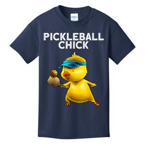 Funny Pickleball Art For Women Paddle Sport Chick Lover Kids T-Shirt