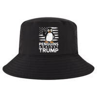Funny Penguins Against Trump Penguin Flippers Up Resist Cool Comfort Performance Bucket Hat