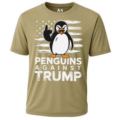 Funny Penguins Against Trump Penguin Flippers Up Resist Performance Shirt