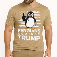 Funny Penguins Against Trump Penguin Flippers Up Resist Cooling Performance Crew T-Shirt