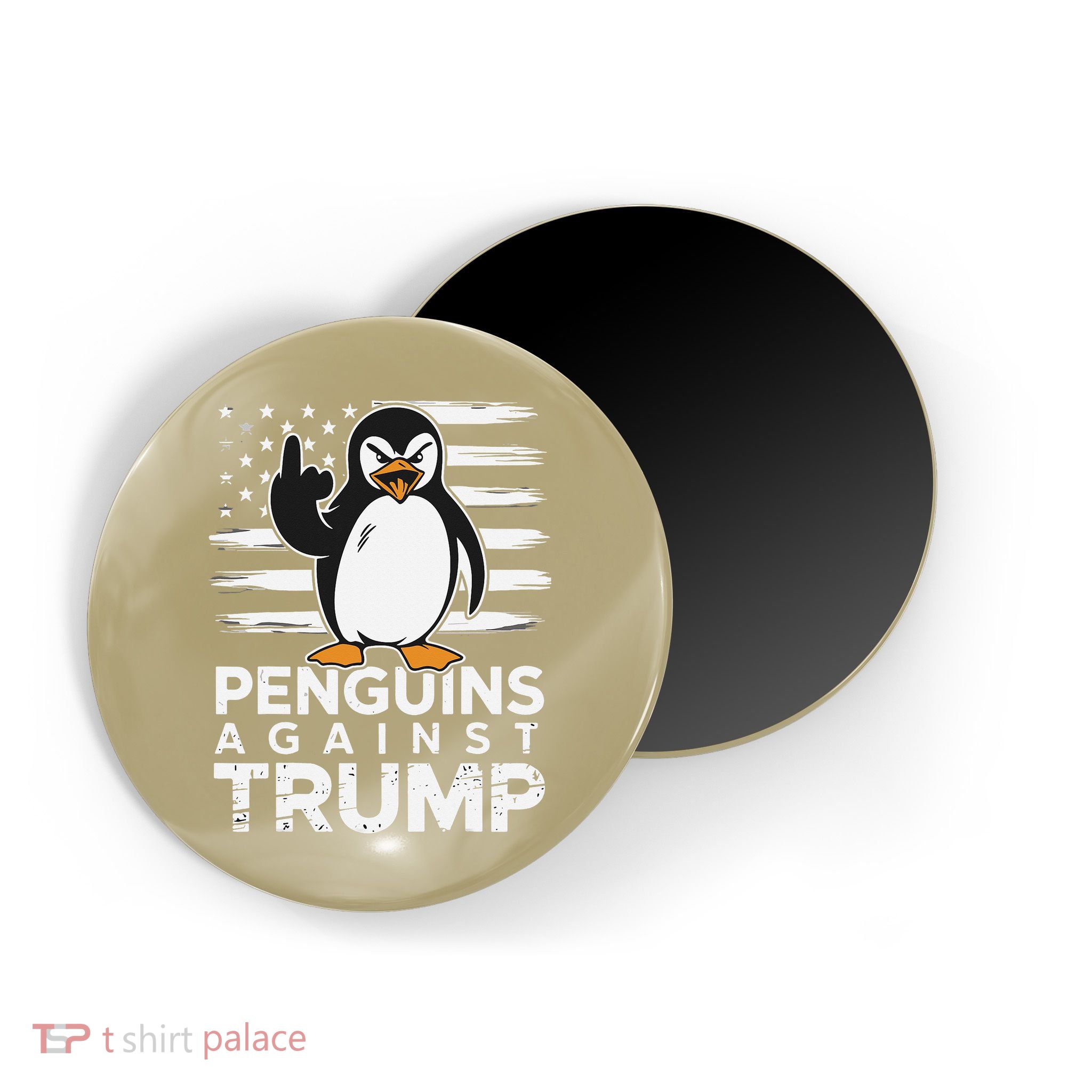 Funny Penguins Against Trump Penguin Flippers Up Resist Magnet