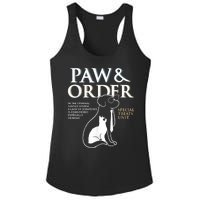 Funny Paw And Order Special Treats Unit Training Dog And Cat Ladies PosiCharge Competitor Racerback Tank