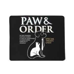 Funny Paw And Order Special Treats Unit Training Dog And Cat Mousepad