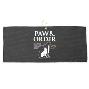 Funny Paw And Order Special Treats Unit Training Dog And Cat Large Microfiber Waffle Golf Towel