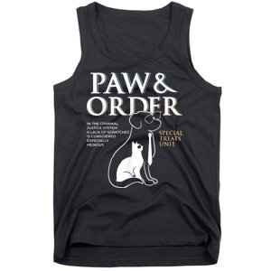 Funny Paw And Order Special Treats Unit Training Dog And Cat Tank Top