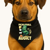 Funny Pickleball Addict USA-Made Doggie Bandana