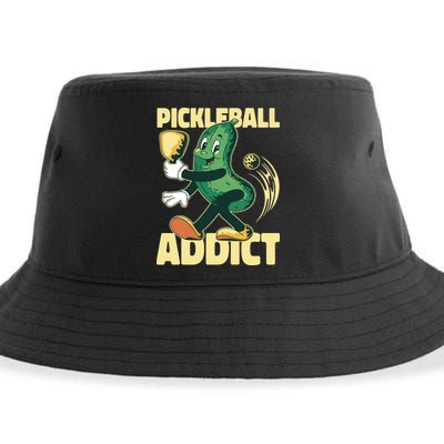Funny Pickleball Addict Sustainable Bucket Hat