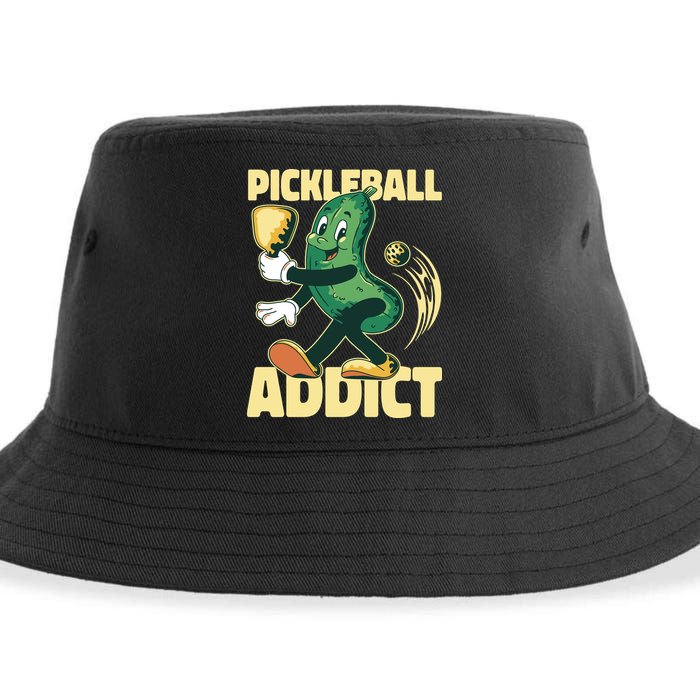 Funny Pickleball Addict Sustainable Bucket Hat
