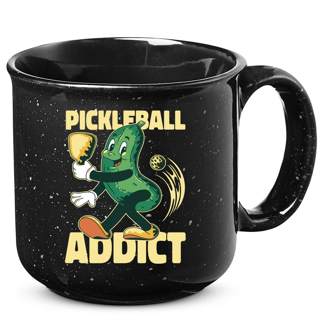 Funny Pickleball Addict 15oz Campfire Ceramic Mug