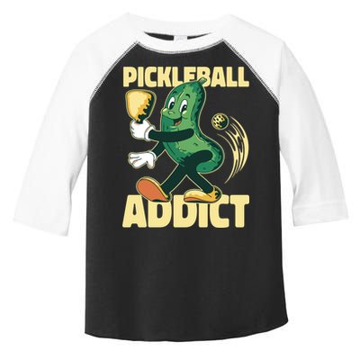 Funny Pickleball Addict Toddler Fine Jersey T-Shirt