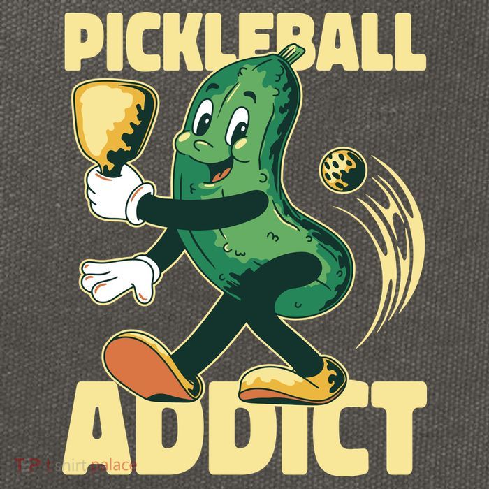 Funny Pickleball Addict Cotton Canvas Backpack