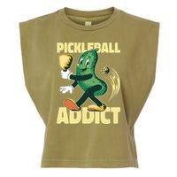 Funny Pickleball Addict Garment-Dyed Women's Muscle Tee