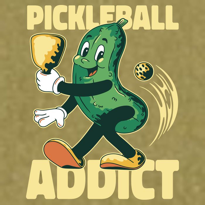 Funny Pickleball Addict Garment-Dyed Women's Muscle Tee