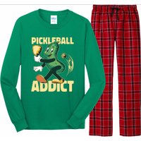 Funny Pickleball Addict Long Sleeve Pajama Set