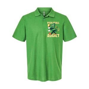 Funny Pickleball Addict Softstyle Adult Sport Polo