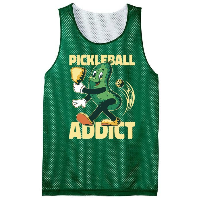 Funny Pickleball Addict Mesh Reversible Basketball Jersey Tank