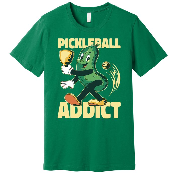 Funny Pickleball Addict Premium T-Shirt