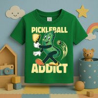Funny Pickleball Addict Toddler T-Shirt