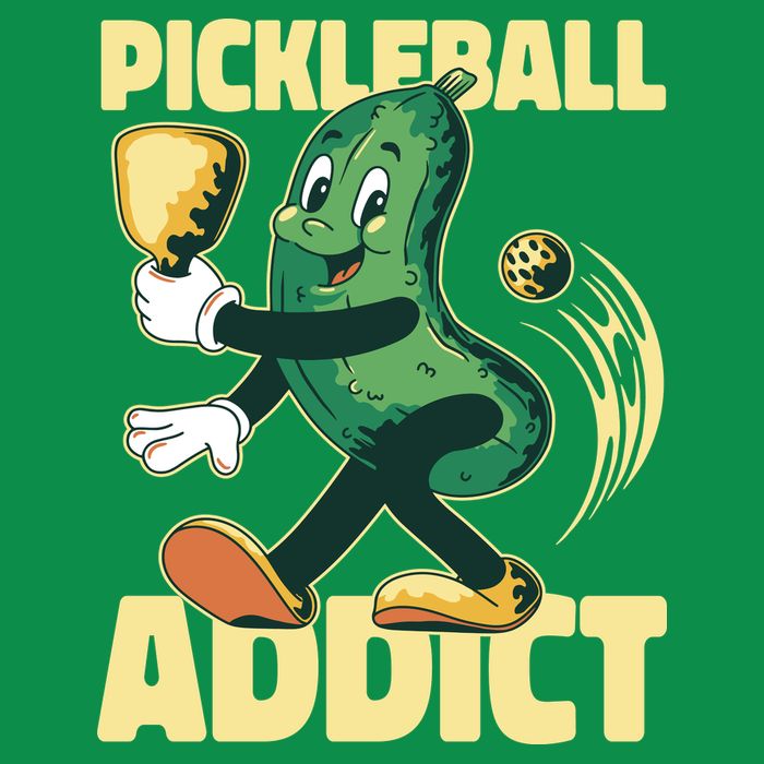 Funny Pickleball Addict Womens T-Shirt