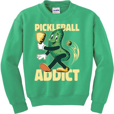 Funny Pickleball Addict Kids Sweatshirt