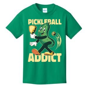 Funny Pickleball Addict Kids T-Shirt