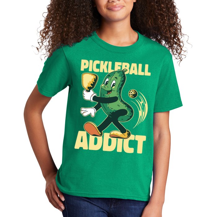 Funny Pickleball Addict Kids T-Shirt