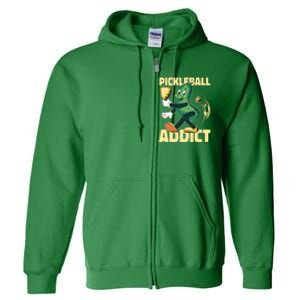 Funny Pickleball Addict Full Zip Hoodie