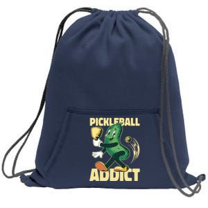 Funny Pickleball Addict Sweatshirt Cinch Pack Bag