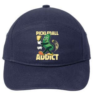 Funny Pickleball Addict 7-Panel Snapback Hat