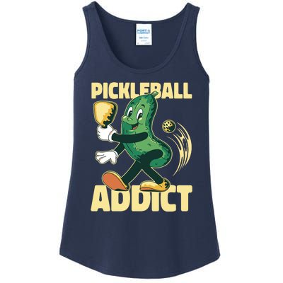 Funny Pickleball Addict Ladies Essential Tank