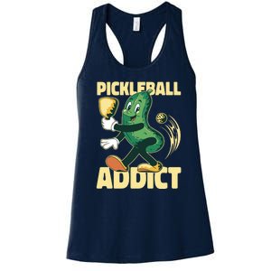 Funny Pickleball Addict Women's Racerback Tank