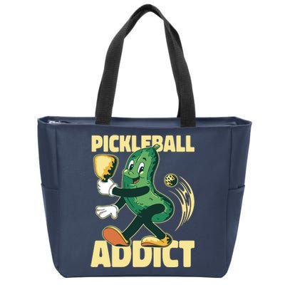 Funny Pickleball Addict Zip Tote Bag