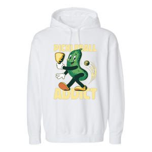 Funny Pickleball Addict Garment-Dyed Fleece Hoodie