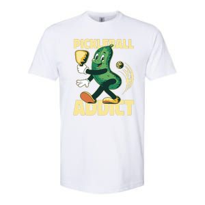 Funny Pickleball Addict Softstyle CVC T-Shirt