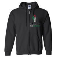 Free Palestine Arabic support Palestine and Gaza Jerusalem Full Zip Hoodie