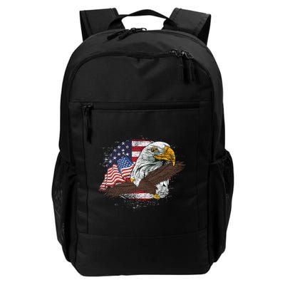 Freedom Patriotic American Bald Eagle Us Flag Pride Eagle Funny Gift Backpack