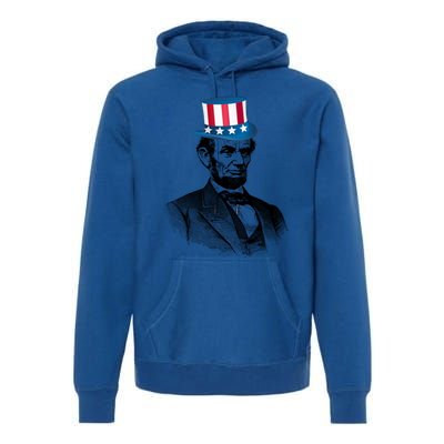 Funny President Abraham Lincoln's Birthday Funny Gift Premium Hoodie