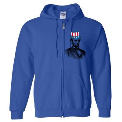 Funny President Abraham Lincoln's Birthday Funny Gift Full Zip Hoodie