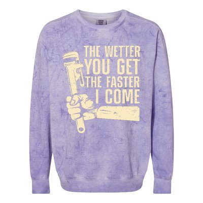 Funny Plumber Art For  Steamfitter Plumbing Lovers Colorblast Crewneck Sweatshirt